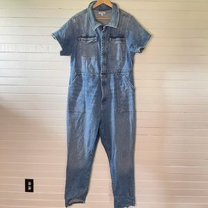Good American Jean Jumper Romper